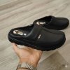 Mules en cuir noir pour homme – Confort et élégance